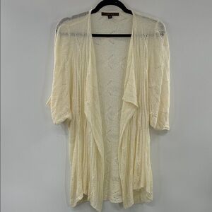 3For$20 Fever Cream Open-Front Cardigan size Large
